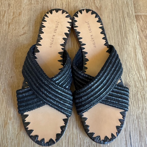 Jenni Kayne Raffia Crossover Sandals Sz 6 worn once price firm! - Picture 3 of 6